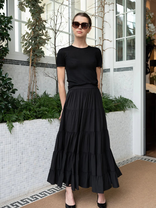 Colette musta silkkihame