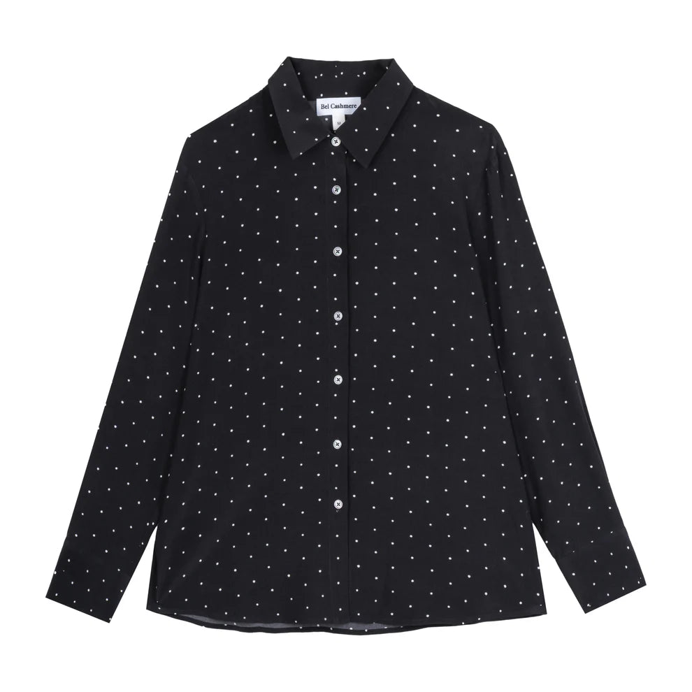 Bianca pilkullinen silkkipusero