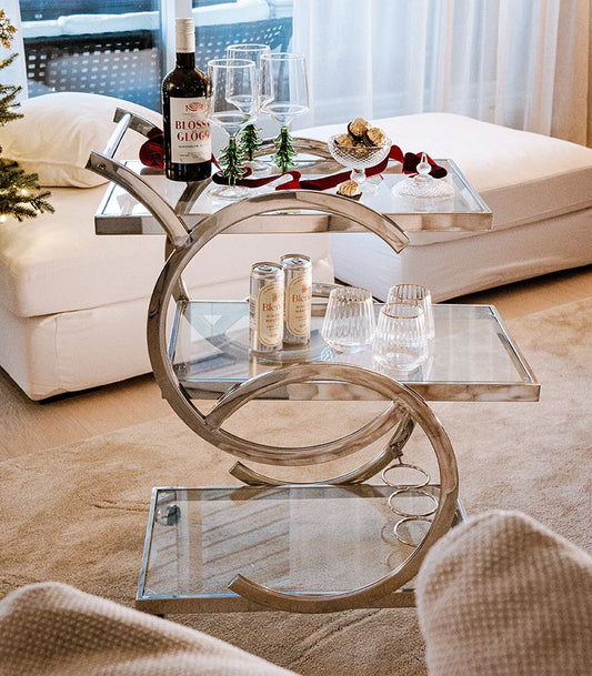 Tarjoiluvaunu kromi LISA