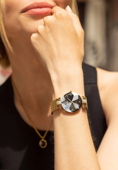 Viistehiottua Strassia Sveitsiläinen Naisten Kello J5.630.M