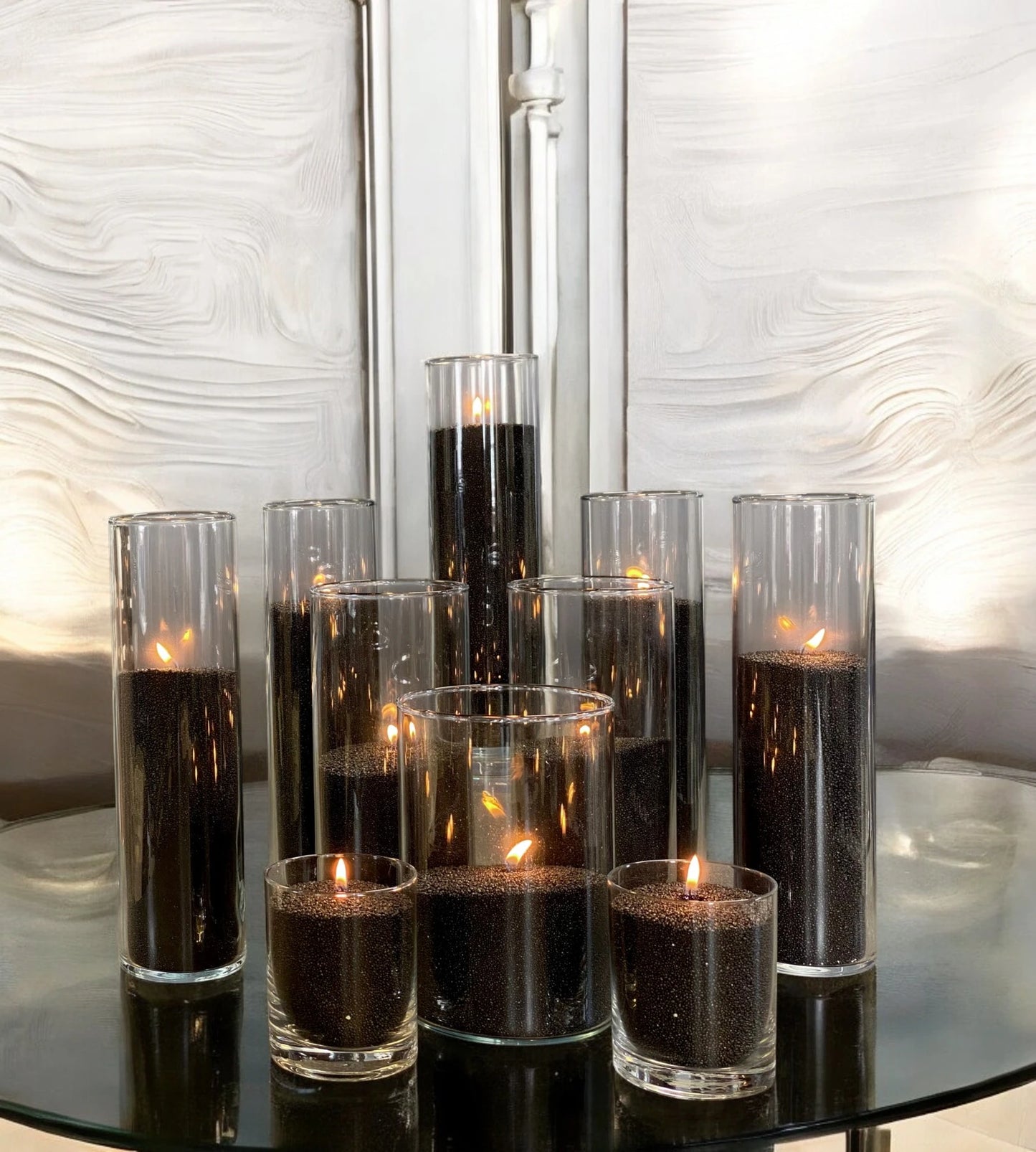 Musta hajusteeton kynttilähiekka 330g