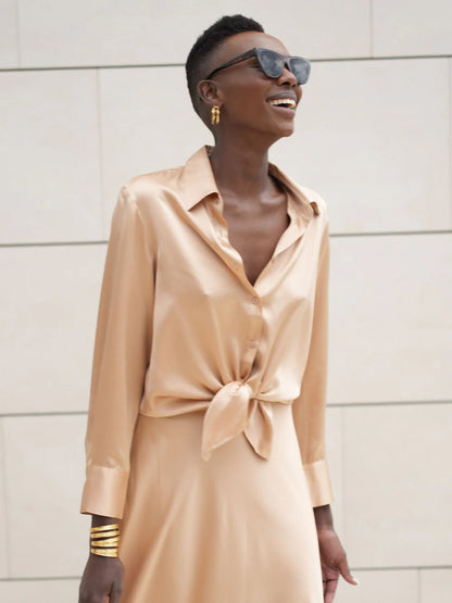 Diana silkkipusero - latte