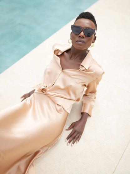 Diana silkkipusero - latte