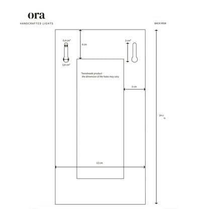 Ceramic wall light CURVE - Black