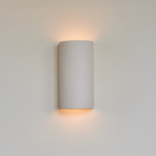 Ceramic wall light CURVE - Extra Matte White Textured