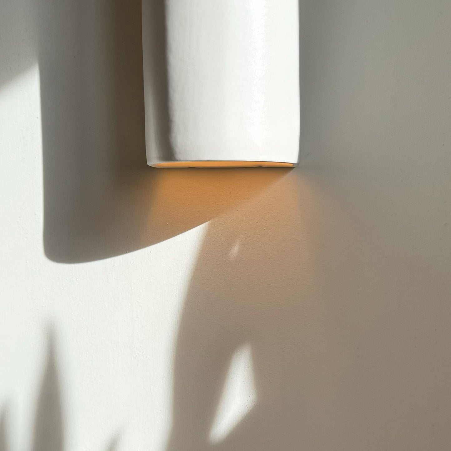 Ceramic wall light CURVE - Off White