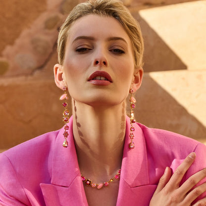 Hersilia Pink Small - korvakorut