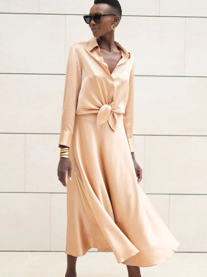 Diana silkkipusero - latte