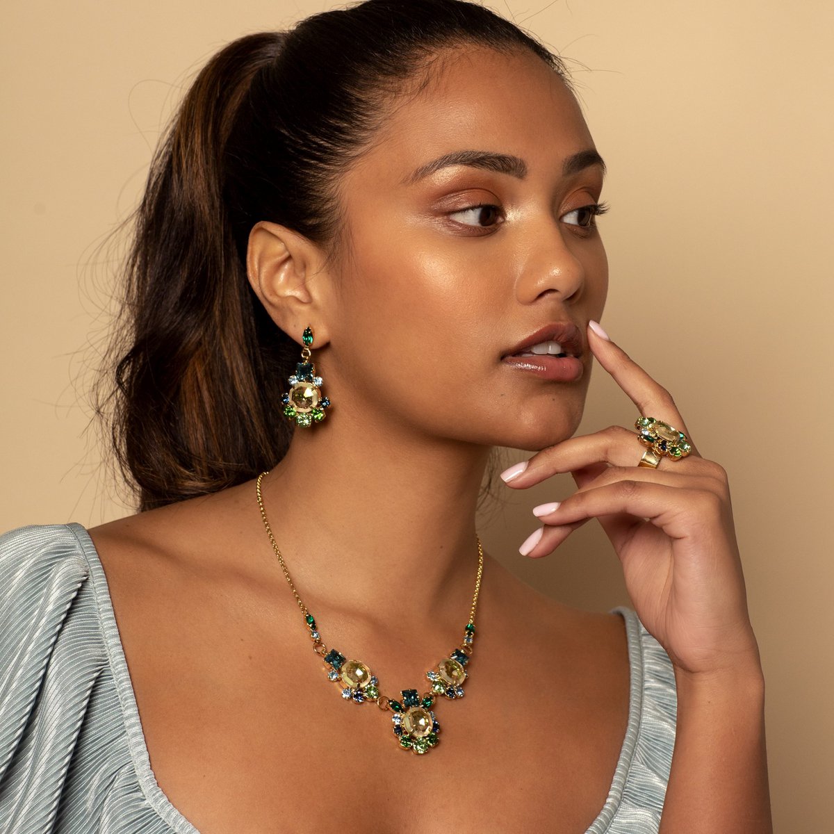 Lalique Green - korvakorut