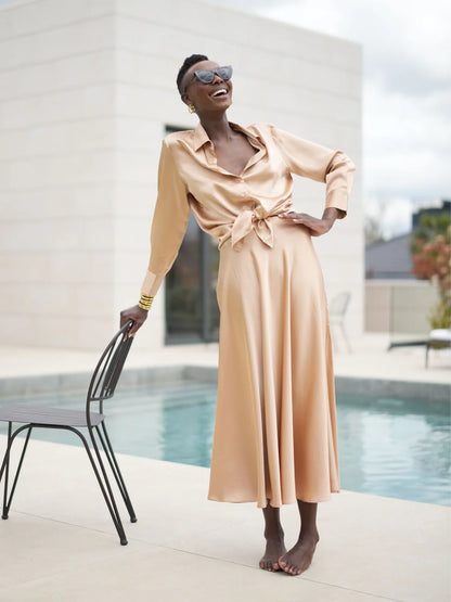 Victoria latte silkkihame