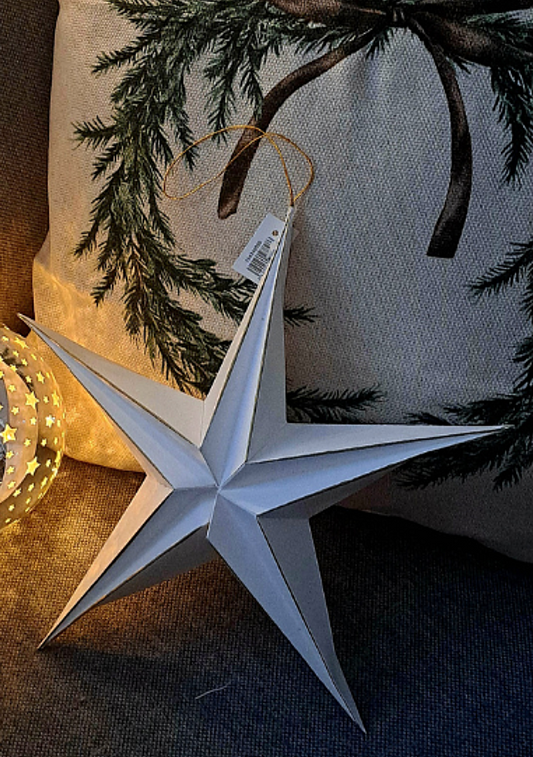 Paperitähti valkoinen 5 sakaraa