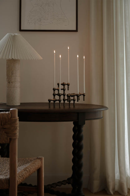 Nagel-kynttilänjalkasetti, 3 kpl, pronssista messinkiä