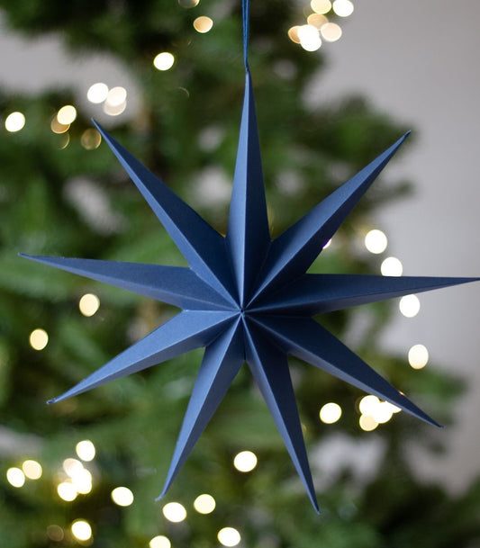 Paperitähti 30cm sininen