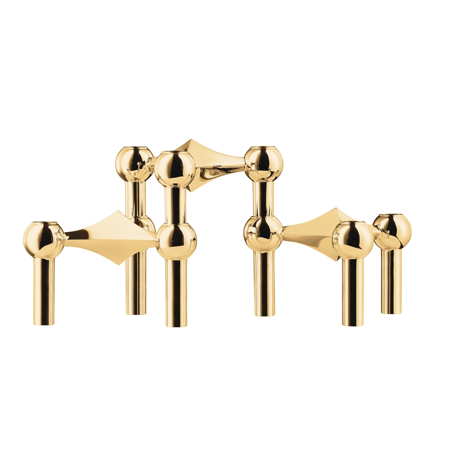 Nagel-kynttilänjalkasetti, 3 kpl, messinki