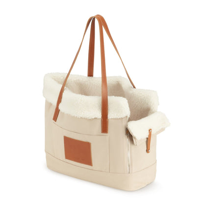 Liiva Dog Carrier & Personal Bag - Beige 