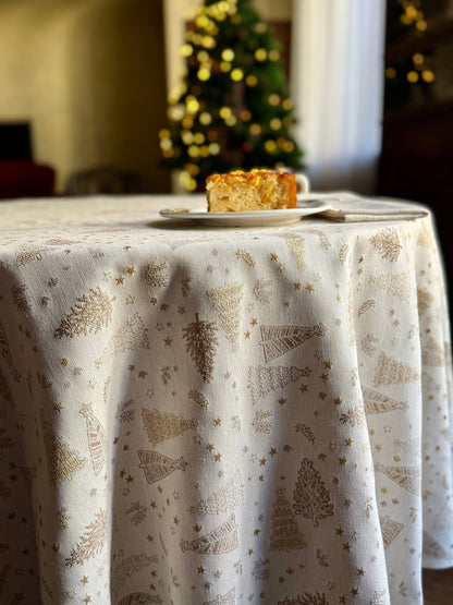 Round Tablecloth - Golden Forest