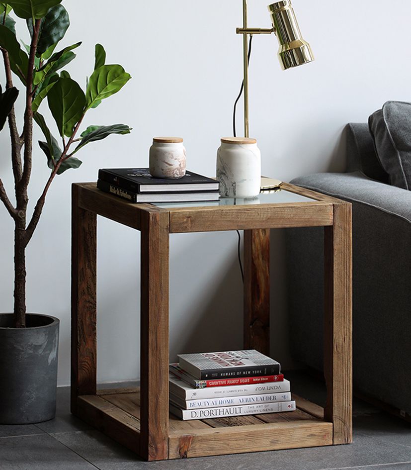 Sivupöytä 60x60x65cm RUSTIC