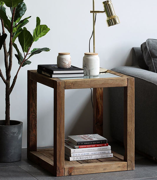 Sivupöytä 60x60x65cm RUSTIC