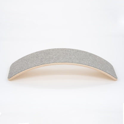 Wooden Balance Board With Grey Felt